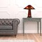 Edge Collections - 24" - Orange - Stylish Table Lamp with Amber Shade - 1 Piece